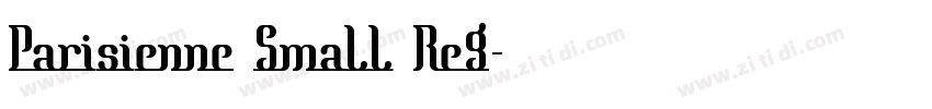 Parisienne Small Reg字体转换